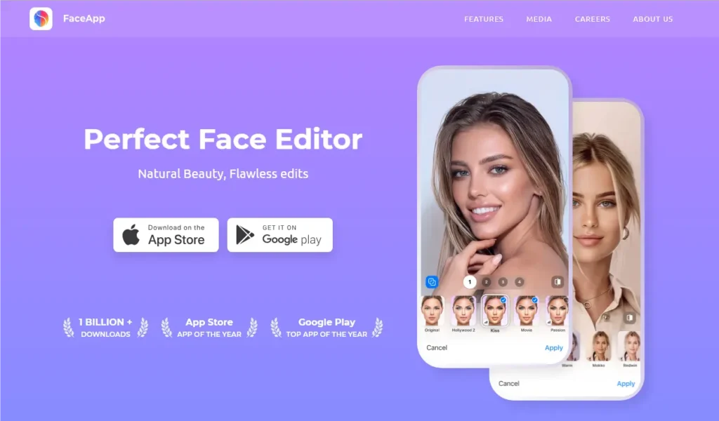 FaceApp Blemish Remover App